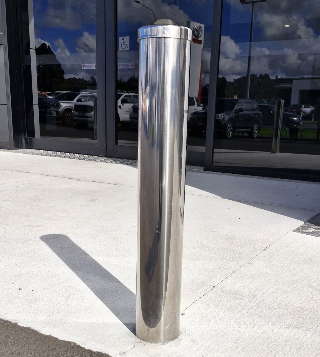 Buy Cast-In Bollard - Stainless  in Cast-in Bollards available at Astrolift NZ